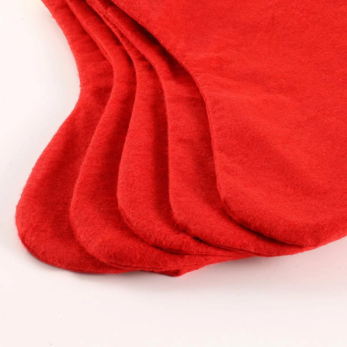 Christmas Stocking Large Capacity Durable Fabric Gold-Edged Trim