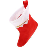 Christmas Stocking Large Capacity Durable Fabric Gold-Edged Trim