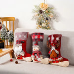 Christmas Stocking Nostalgic Reindeer Durable Fabric Spacious Interior