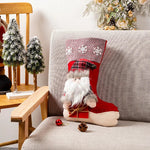 Christmas Stocking Nostalgic Reindeer Durable Fabric Spacious Interior