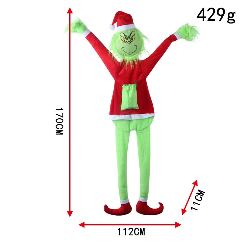 Christmas Stocking Plush Character Face Easy-Clean Fabric 16.5 Inch