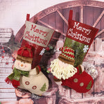 Christmas Stocking Plush Snowman Soft Durable Fabric