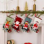 Christmas Stocking Reindeer Motif Durable Fabric