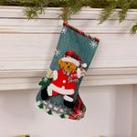 Christmas Stocking Reindeer Motif Durable Fabric