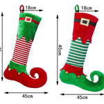 Christmas Stocking Santa Claus Design Spacious Easy-Hang Loop