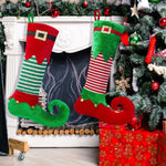 Christmas Stocking Santa Claus Design Spacious Easy-Hang Loop