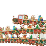 Christmas Train Decoration Sturdy Paper Intricate Figures Tabletop & Mantel