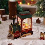 Christmas Train Lantern Moving Santa Warm Ambient Light