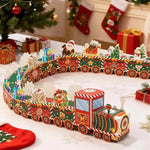 Christmas Train Sturdy Paper & Intricate Figures