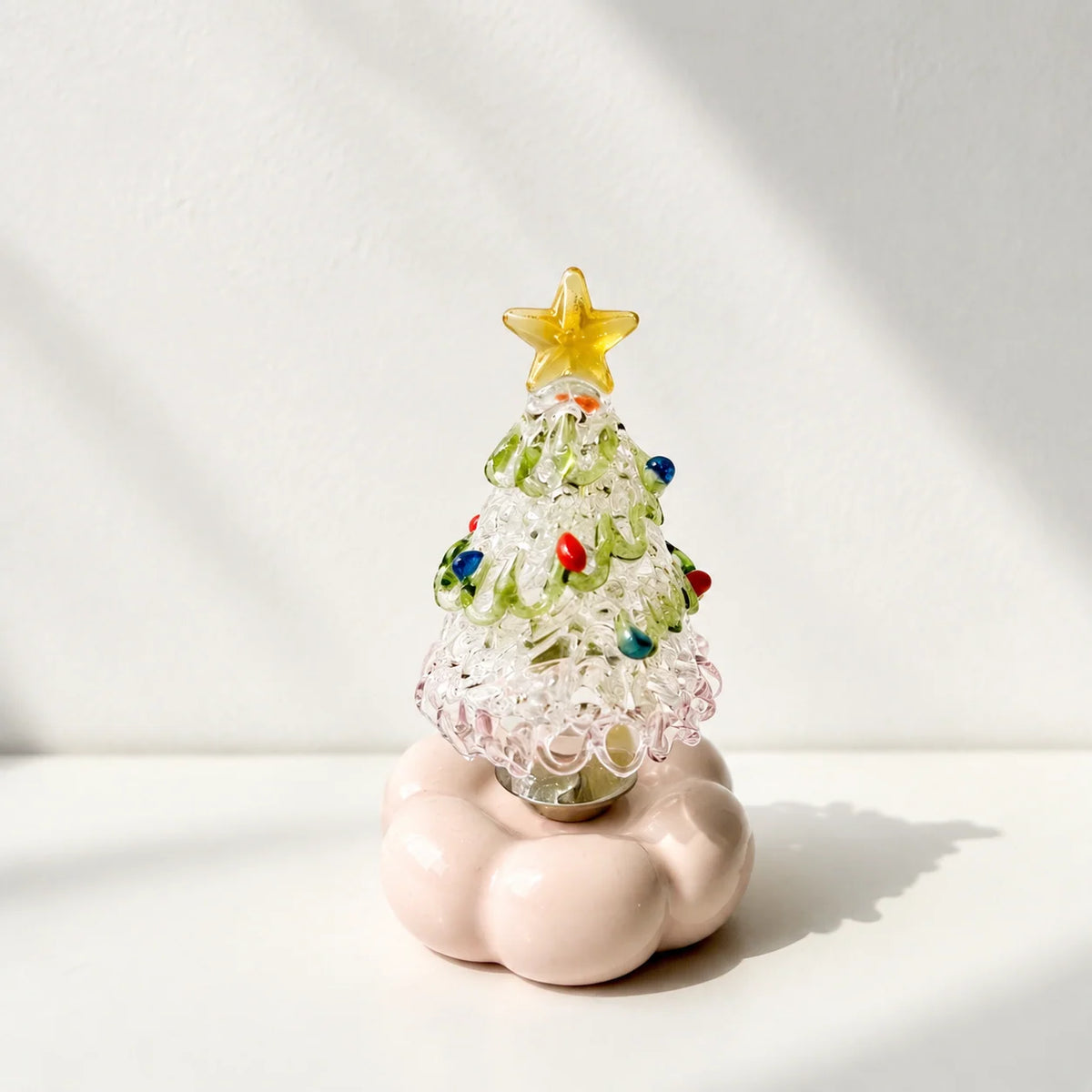 Christmas Tree Decoration Rotating Porcelain Glazed