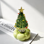 Christmas Tree Decoration Rotating Porcelain Glazed