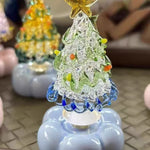 Christmas Tree Decoration Rotating Porcelain Glazed