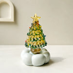 Christmas Tree Decoration Rotating Porcelain Glazed