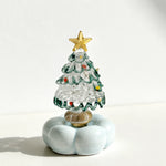 Christmas Tree Decoration Rotating Porcelain Glazed