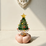 Christmas Tree Decoration Rotating Porcelain Glazed