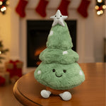 Christmas Tree Figurine Plush Seasonal Decor