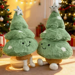 Christmas Tree Figurine Plush Seasonal Decor