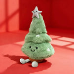 Christmas Tree Figurine Plush Seasonal Decor