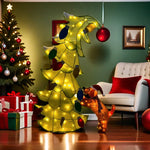 Christmas Tree Glowing Dog Design Colorful LEDs Weather-Resistant