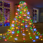 Christmas Tree Lights Cascading LED Remote Control Adjustable Brightness