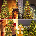 Christmas Tree Lights Cascading LED Remote Control Adjustable Brightness