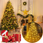 Christmas Tree Lights Cascading LED Remote Control Adjustable Brightness
