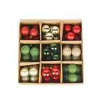Christmas Tree Ornament Set Shatterproof 54-Piece Assortment