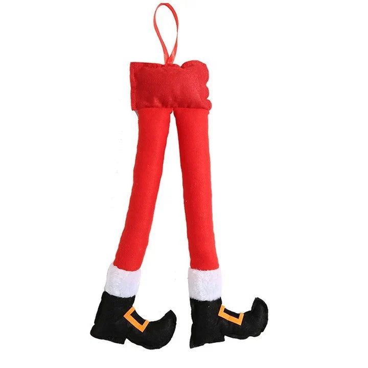 Christmas Tree Ornament Striped Elf Shoe Durable Fabric