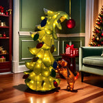 Christmas Tree Pre-Lit Colorful Lights Weather-Resistant
