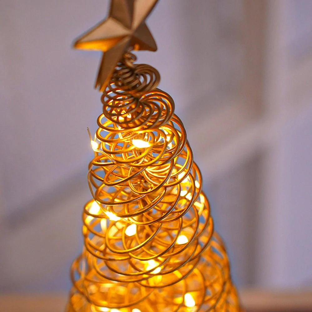 Christmas Tree Spiral Design Warm White LEDs