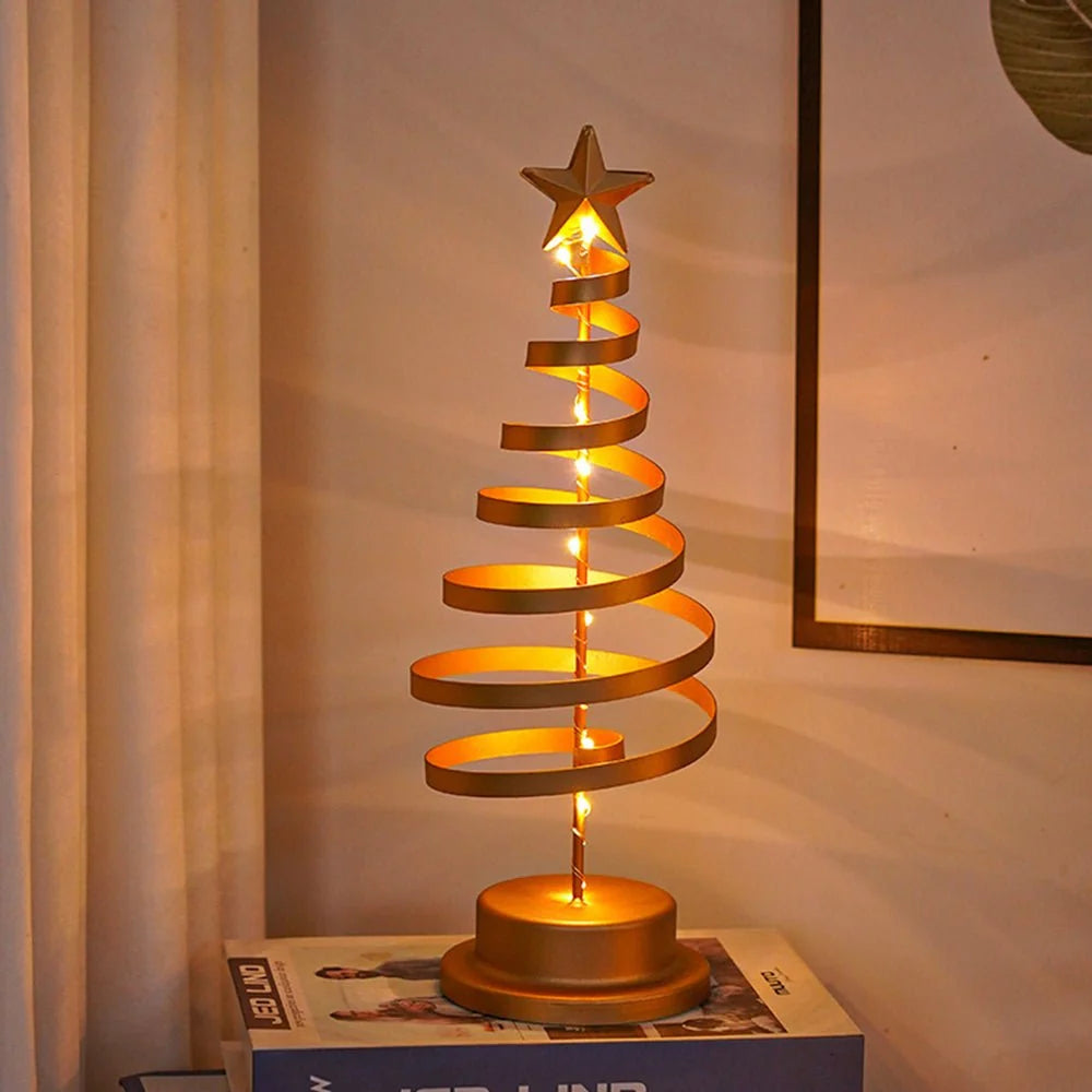 Christmas Tree Spiral Design Warm White LEDs