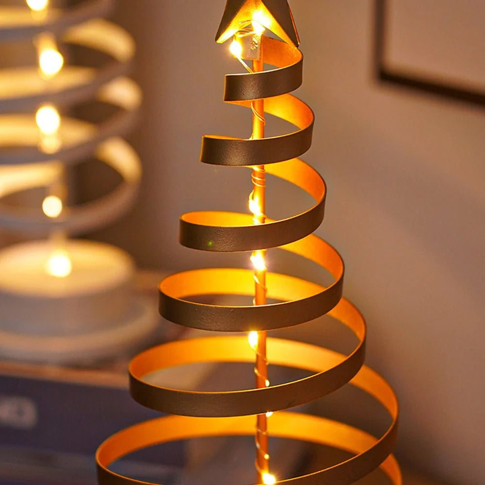 Christmas Tree Spiral Design Warm White LEDs
