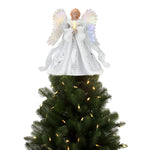 Christmas Tree Topper Animated Fiber-Optic Wings & Illuminated Star