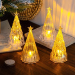 Christmas Tree Topper Cordless Warm LED Translucent Star