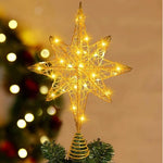 Christmas Tree Topper Iron 20 LED Lights