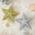 Christmas Tree Topper Sparkling Design Durable Spiral Base