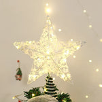 Christmas Tree Topper Sparkling Design Durable Spiral Base