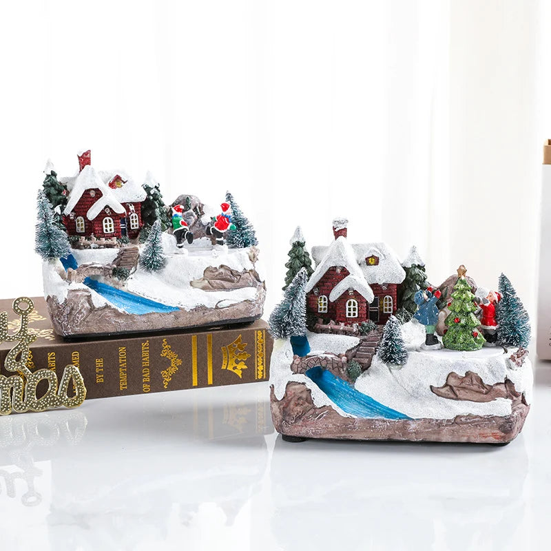 Christmas Village Built-In LED Durable Resin