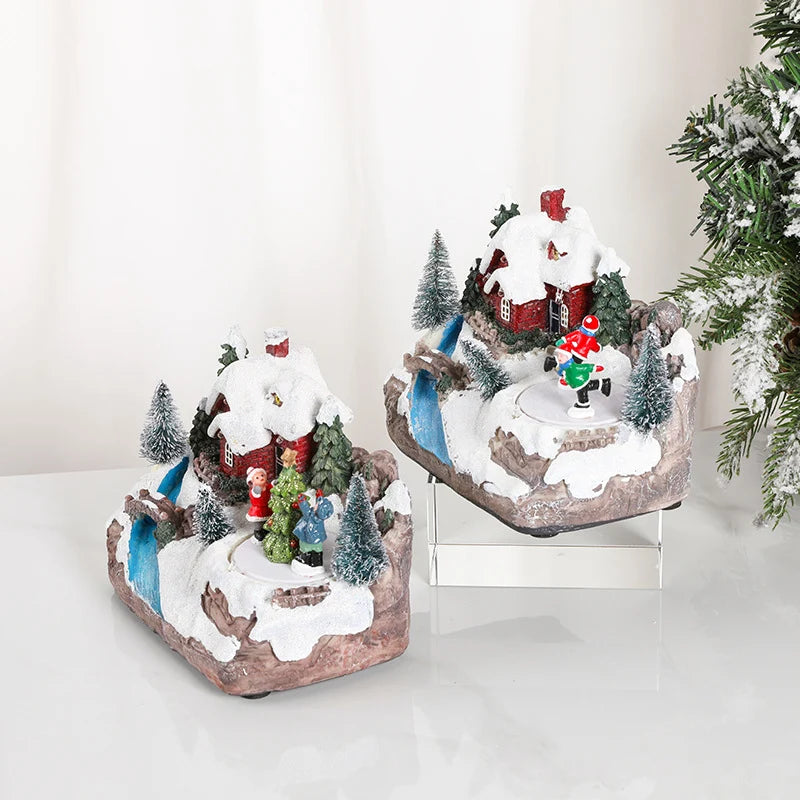 Christmas Village Built-In LED Durable Resin