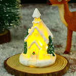 Christmas Village Ceramic Glitter Integrated LED