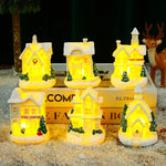 Christmas Village Ceramic Glitter Integrated LED