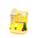 Christmas Village Ceramic Glitter Integrated LED