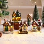 Christmas Village Decoration Built-In Lights Detailed Design
