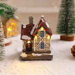 Christmas Village Decoration Built-In Lights Detailed Design