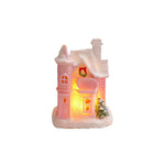 Christmas Village House Integrated LED Frosted Ceramic Plastic
