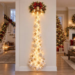 Christmas Wall Decoration Cascading Warm Golden Lights