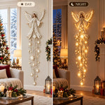 Christmas Wall Light Angel With Cascading Stars Warm White