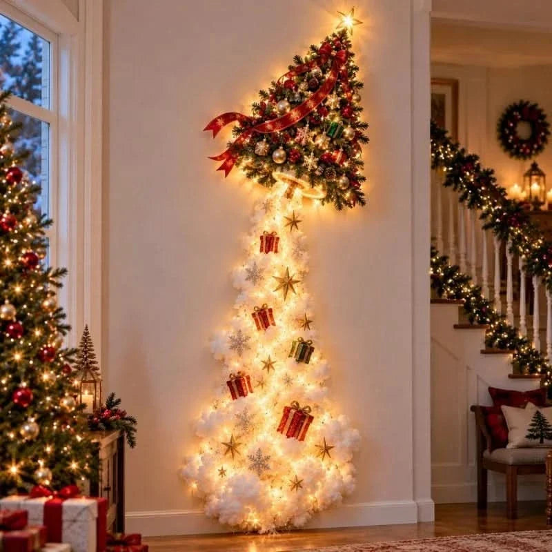 Christmas Wall Light LED Festive Glow Santa Train Design