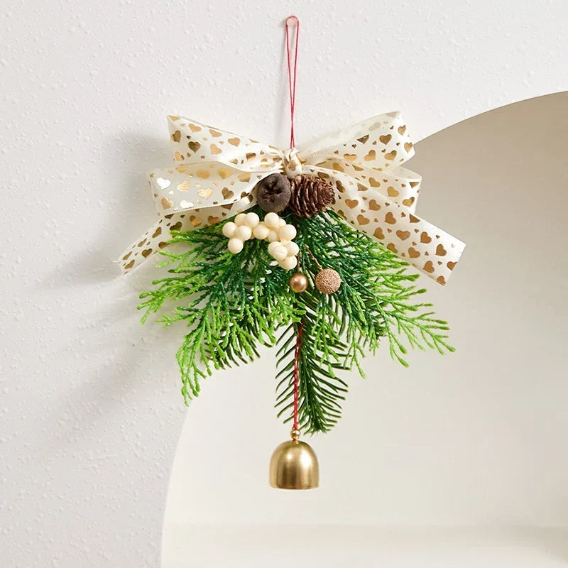Christmas Wreath Lifelike Pine Cones & Berries Weather-Resistant