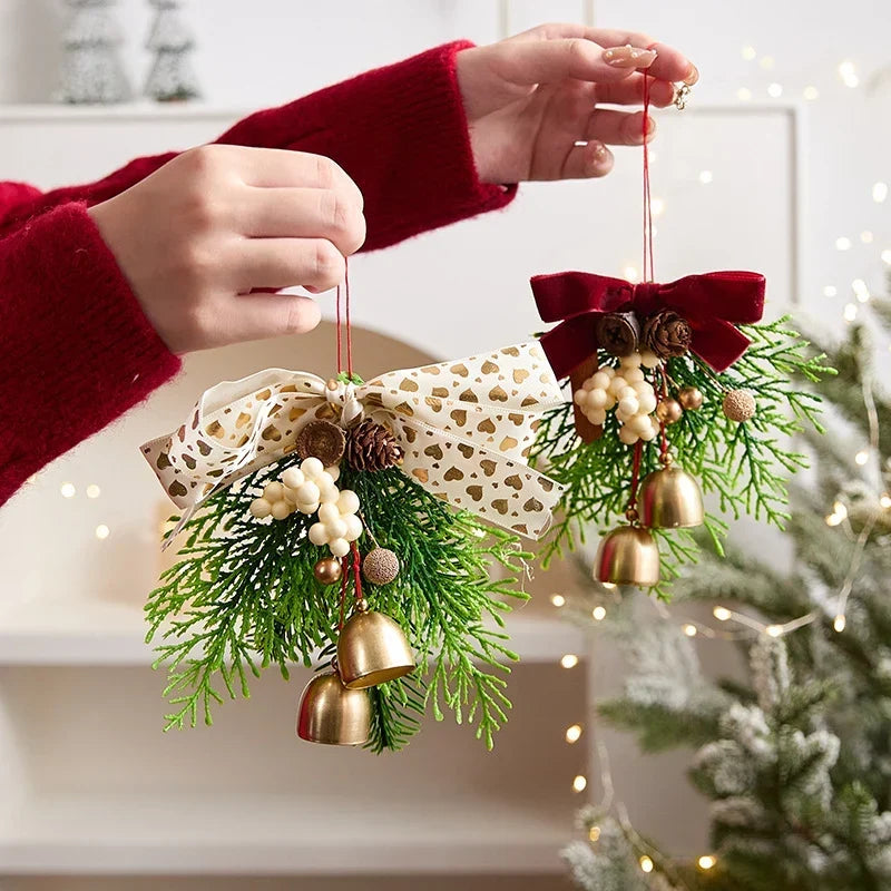 Christmas Wreath Lifelike Pine Cones & Berries Weather-Resistant